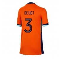 Holandia Matthijs de Ligt #3 Koszulka Podstawowa damskie ME 2024 Krótki Rękaw